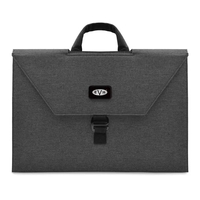 Miniature workspace with pockets and cubicle-style privacy walls that folds...