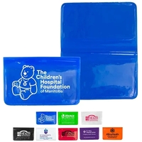 4 1/2" x 2 7/8" vinyl fold over wallet style pouch... from ASI 62660...