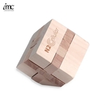 Cube-Shaped Solid Wooden Puzzle for Challenging Fun