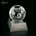 Clearaward Optical Crystal Global Award, Silver Base