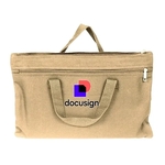 Heavy Canvas Document Bag 100% Cotton 15.5 x 10