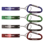 Jumbo Size Plain Bottle Opener w/ Key Chain & Carabiner