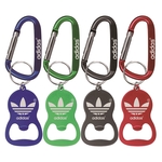 Round Bell Shape Plain Bottle Opener with Carabiner