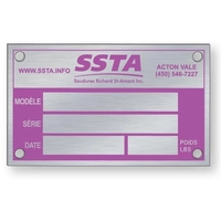 Anodised Satin Aluminum Plates .032"