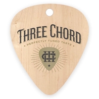 Guitar picks made of wooden veneer measure 1" x 1 3/16"... from ASI 92531...
