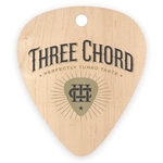 1" x 1.1875" - Promotional Wood Veneer Guitar Picks