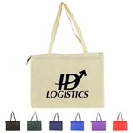 Non-Woven Polypropylene Reusable Tote Bag w/ Handle & Zipper
