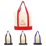 12 oz. Cotton Canvas Reusable Shopping Tote Bag w/ Handle