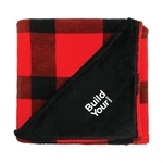 Plaid Plush Throw Blanket