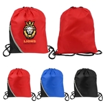 Zipper Pocket Drawstring Backpack