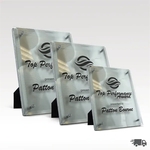 Fascination Glass and Brushed Aluminum Plaque