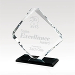 Stronghold Crystal Award with Black Pedestal