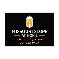 Yard sign white color in corrugated plastic, 2 color imprint on... from ASI...