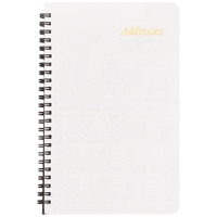 Large wire-bound address book with leatherette cover.... from ASI 76575 Payne...