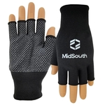 Sports Performance Fingerless Gloves with Oversized DTF