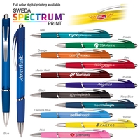 Slim Aruba ballpoint pen available in several translucent colors with...