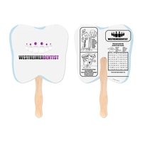 Tooth-shaped hand fan with a handle.... from ASI 98360 WOWLine / WOWLine®