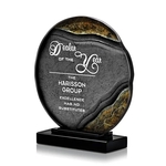 Cirque Art Glass Award - Black Base