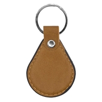 Faux Leather Keyring Teardrop