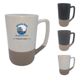 Tallboy Ceramic Coffee Mug With Speckle and Glazed Base 16oz