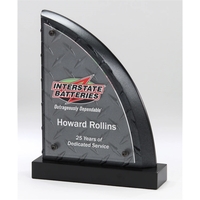 Diamond plate accented piece with raised acrylic... from ASI 89860...