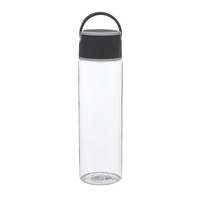 Clear body plastic bottle of 23 oz. capacity, with a carrying... from ASI...