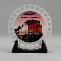 Orbit desk award. The removable disk sits in a sleek base... from ASI 89860...