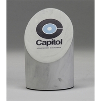 Elliptical desk award has a sheared face giving the perfect viewing... from...