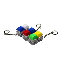 Two Keycap Fidget Keychain