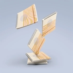 SQUARE NOTEBOOK - LARGE - COIL - SOLID COVER