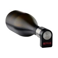 Sleek and sophisticated, this bottle stopper doubles as an elegant stand......