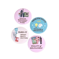 2.28" round tin badge plus full color digital print on 1... from ASI 37218...