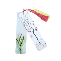 Aluminum metal bookmark with tassel plus full color heat transfer on... from...