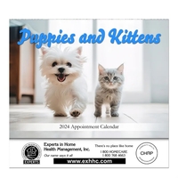 Puppies and Kittens Stapled Wall Calendar