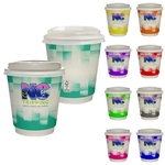10 oz Full Color Shaded Checkers Insulated Paper Cup With Li