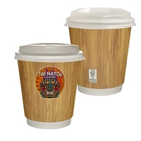 10 oz Full Color Bamboo Pattern Insulated Paper Cup With Lid... from ASI...