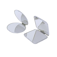 Stainless Steel Folding Compact Makeup Mirror
