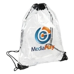 Biodegradable Clear Drawstring Backpack