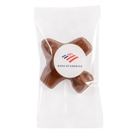 Cello wrapped, 1/2 oz. plane shape molded chocolate.... from ASI 44900 NC...