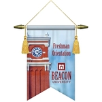 7" x 10" Podium Banner, Angle Cut/ No Fringe