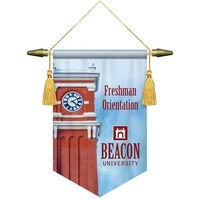 7" x 10" Custom Digitally Printed Podium Banner V Bottom without... from ASI...