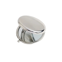 Stainless Steel Folding Pocket Makeup Mirror