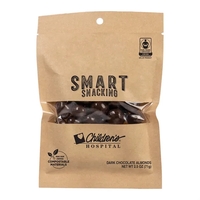 Fair Trade Dark Chocolate Almonds in Eco Kraft Pouch