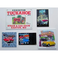 Full color ID plates/Dash Plaques on white or silver aluminum.... from ASI...