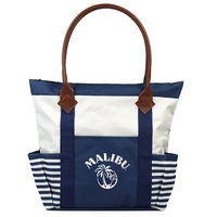 Tote bag with side pockets, zipper, and reinforced handles.... from ASI 90859...