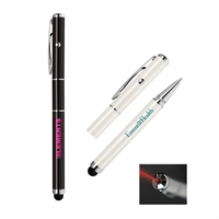 3-in-1 Laser Pointer Metal Cap Off Ballpoint Stylus Pen... from ASI 31517...