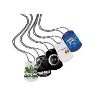 Aluminum dog tag printed in high definition full color, epoxy dome... from...