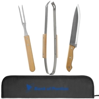 3 piece BBQ tool set with a knife, fork, and tongs... from ASI 57655 STOPNGO...