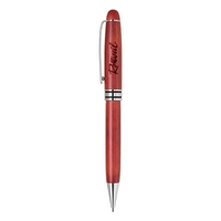 Wood twist action mechanical pencil with detailed chrome trims and clip.......
