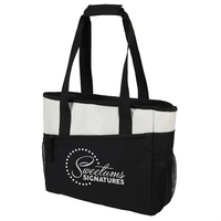 Insulated Cooler Tote bag with side pockets, zipper. Can hold up... from ASI...